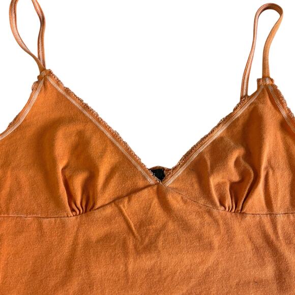 J. Crew Orange Cami Size Medium Summer Staple Beach Wear - Picture 2 of 5